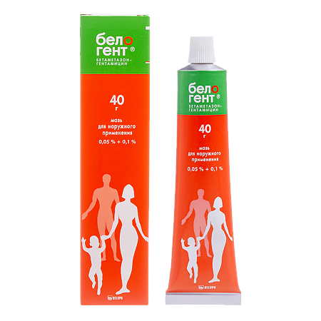 Белогент мазь для наружного применения 0,05%+0,1% 40 г 1 шт