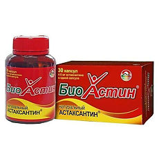 Купить БиоАстин Натуральный Астаксантин/BioAstin Natural Astaxanthin капсулы массой 500 мг 30 шт цена