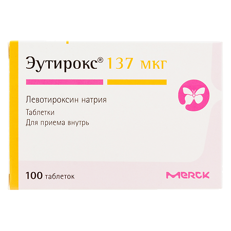 Эутирокс таблетки 137 мкг 100 шт