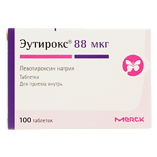 Изображение товара Эутирокс таблетки 88 мкг 100 шт
