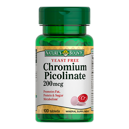 Изображение товара БАД Nature's Bounty бездрожжевой пиколинат хрома 270 мг 100 таблеток