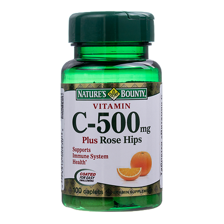 Изображение товара Nature's Bounty Витамин С 500 мг и Шиповник таблетки 100 шт