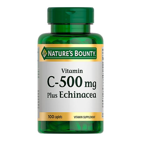 Nature's Bounty Витамин С 500 мг плюс Эхинацея таблетки массой 1218 мг 100 шт