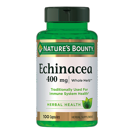 Изображение товара Nature's Bounty Натуральная эхинацея 400 мг капсулы 100 шт для иммунитета