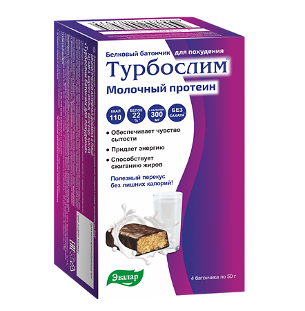 Турбослим батончик для похудения 50 г 4 шт