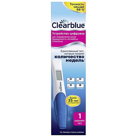 Тест для определения беременности Clearblue цифровой 1 шт