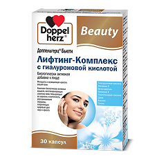 Изображение товара Доппельгерц Бьюти Лифтинг-Комплекс с гиалуроновой кислотой капсулы массой 565 мг 30 шт