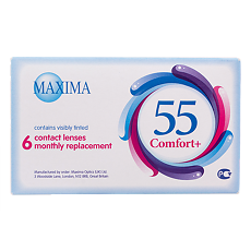 Купить Контактные линзы Maxima 55 Comfort + 6 шт / -1,0/8.6/14.2 на месяц цена