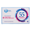 Контактные линзы Maxima 55 Comfort + 6 шт / -25/8.6/14.2 на месяц