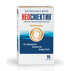 Купить Неосмектин порошок д/приг суспензии для приема внутрь 3 г апельсиновый 3,76 г пак 10 шт цена