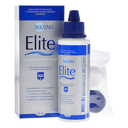 Maxima Elite Раствор для контактных линз универсальный 100 мл 1 шт