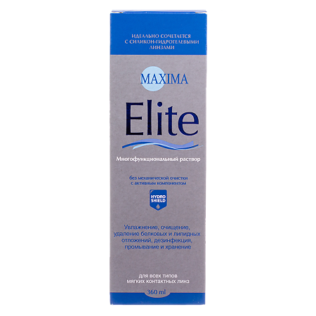 Maxima Elite Раствор для контактных линз универсальный 360 мл 1 шт