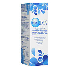 Изображение товара Maxima Раствор универсальный для всех типов мягких линз 360 мл 1 шт