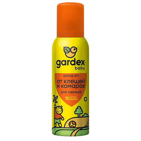 Gardex Baby Аэрозоль от клещей и комаров на детскую одежду 100 мл 1 шт