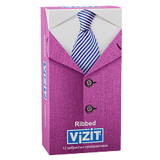 Купить <strong>Презервативы</strong> VIZIT Ribbed с кольцевым рифлением 12 шт цена