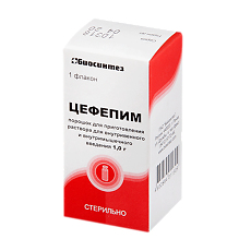 Купить Цефепим порошок д/приг раствора для в/в и в/м введ 1 г фл 1 шт цена