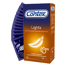 Купить Презервативы Contex Lights 12 шт цена