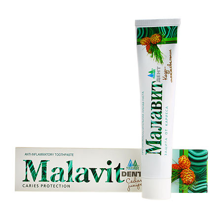 Малавит Дент зубная паста кедр-можжевельник 75 мл 1 шт