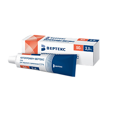 Купить Кетопрофен-Вертекс гель для наружного применения 2,5 % 50 г 1 шт цена