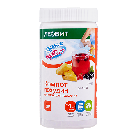 Изображение товара Леовит Худеем за неделю Компот Похудин банка 400 г 1 шт