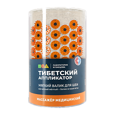Изображение товара Массажер Тибетский аппликатор для шеи, валик, желтый 1 шт