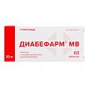 Диабефарм МВ таблетки с пролонг высвобождением 30 мг 60 шт