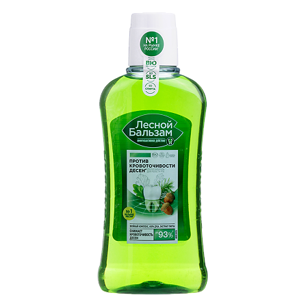 Лесной бальзам Ополаскиватель кора дуба экстракт пихты 400 мл 1 шт