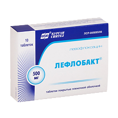 Купить Лефлобакт таблетки покрыт.плен.об. 500 мг 10 шт цена