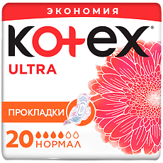 Купить Kotex Ultra Normal прокладки поверхность сеточка 20 шт цена