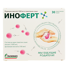 Купить Иноферт порошок массой 1000 мг пакетики-саше 30 шт цена