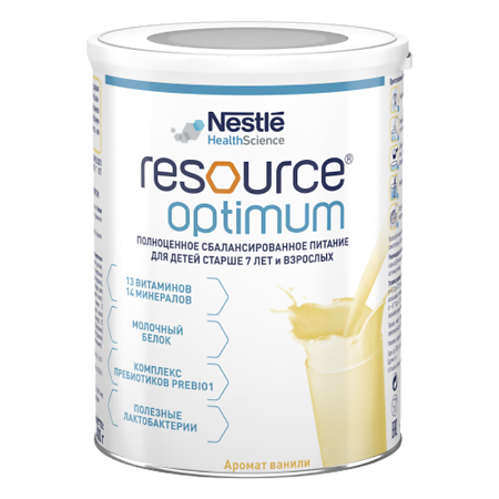 Resource Optimum (Ресурс Оптимум) питание с 7 лет 400 г 1 шт