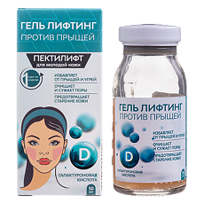 Купить Пектилифт Гель для молодой кожи против прыщей и угрей курс 1 неделя 50 мл 1 шт цена