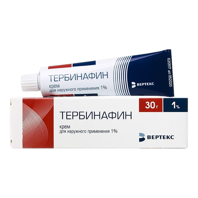 Тербинафин-Вертекс Крем Для Наружного Применения 1 % 30 Г 1 Шт.