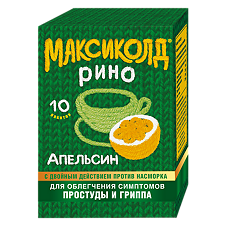Изображение товара Максиколд Рино порошок д/приг раствора для приема внутрь 15 г пак 10 шт