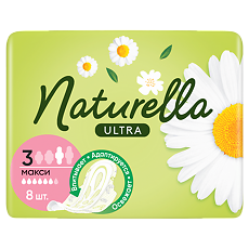 Изображение товара Naturella Прокладки Camomile Ultra Maxi с крылышками 8 шт