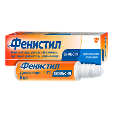 Купить Фенистил эмульсия для наружного применения 0,1 % 8 мл 1 шт цена