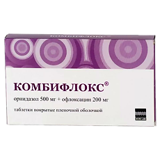 Купить Комбифлокс таблетки покрыт.плен.об. 500 мг+200 мг 20 шт цена