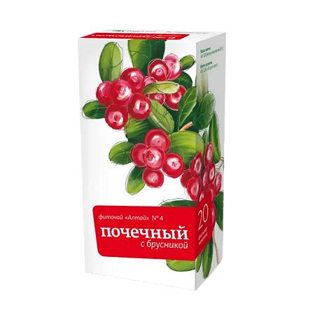 Фиточай Алтай №4 Почечный с брусникой фильтр-пакеты по 2,0 г 20 шт