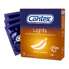Изображение товара Презервативы Contex Lights особо тонкие 3 шт