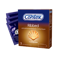 Купить Презервативы Contex Ribbed 3 шт цена
