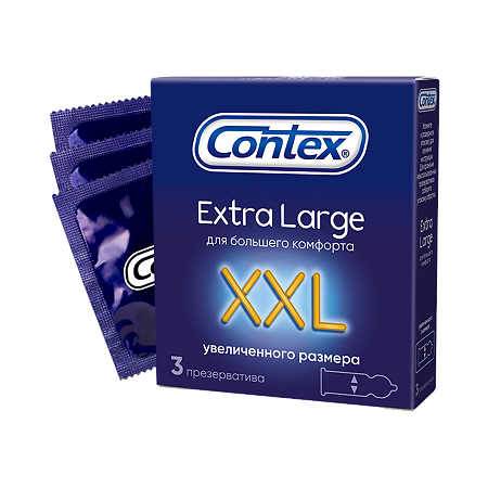 Презервативы Contex Extra Large увеличенного р.а 3 шт