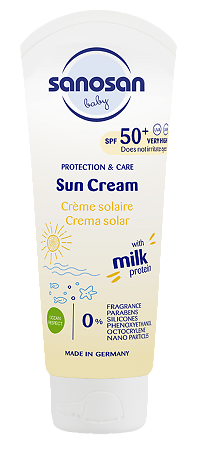 Изображение товара Sanosan Baby Sun Солнцезащитный крем для малышей SPF50+ 75 мл 1 шт