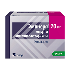 Купить Эманера капсулы кишечнорастворимые 20 мг капсулы кишечнорастворимые 20 мг 28 шт цена
