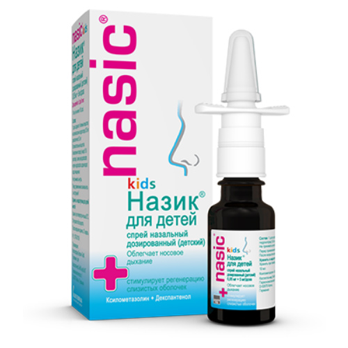 Назик Спрей Назальный Дозированный 0,05 Мг+5 Мг/Доза 10 Мл 1 Шт.