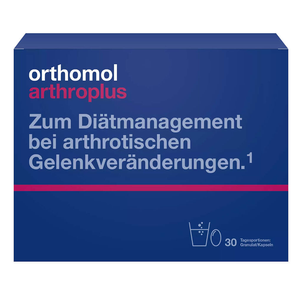 Изображение товара Ортомоль Артро плюс / Orthomol Arthro plus курс 30 дней порошок по 15 г 30 шт+капсулы массой 750 мг 30 шт 1 уп Изображение товара Ортомоль Артро плюс / Orthomol Arthro plus курс 30 дней порошок по 15 г 30 шт+капсулы массой 750 мг 30 шт 1 уп