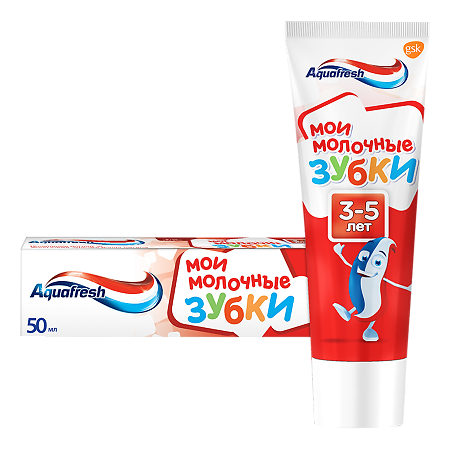 Изображение товара Детская зубная паста Aquafresh Мои молочные зубки 50 мл для детей 3-5 лет