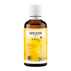 Купить Weleda Детское масло для массажа животика для младенцев 50 мл 1 шт цена