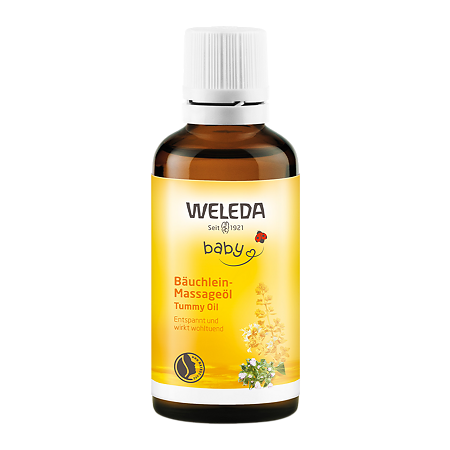 Изображение товара Натуральное детское масло для массажа животика Weleda 50 мл для малышей
