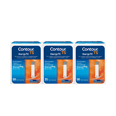 Купить Тест-полоски Контур ТС (Contour TS) 2х50 шт.+ 25 шт 1 уп цена