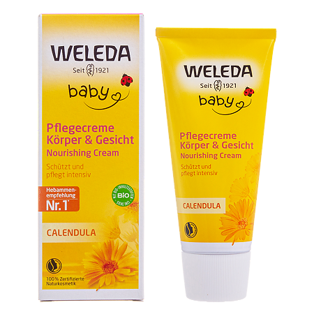 Изображение товара Питательный детский крем с календулой Weleda 75 мл натуральный безопасный уход
